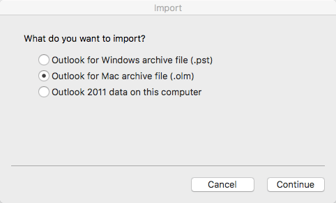 ms outlook for mac 2011 forgot password