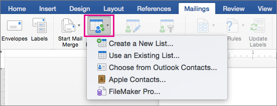 apple mail merge office for mac 2011 word